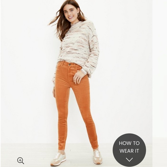 Loft 548132 High Waist Skinny Corduroy Jeans Size 32 / 14 - Picture 12 of 12